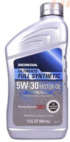 08798-9139 - Масло моторное HONDA  5W30 Ultimate Full Synthetic SP/GF-5 - 1л США