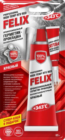 411040057 - Профессиональный герметик-прокладка FELIX (красный) - 85 г