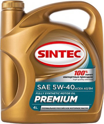 801971 - Масло моторное  SINTEC   PREMIUM 5W-40 API SN/CF, ACEA A3/B4 - 4 л