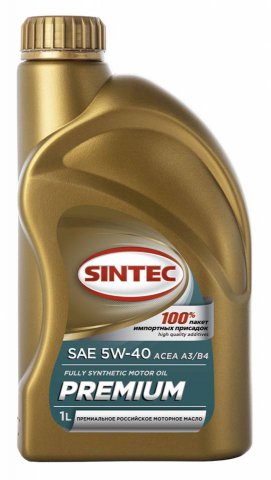 801970 - Масло моторное  SINTEC   PREMIUM 5W-40 API SN/CF, ACEA A3/B4 - 1 л