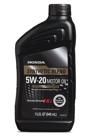 08798-9132 - Масло моторное HONDA  5W20 Synthetic Blend SN - 1л США