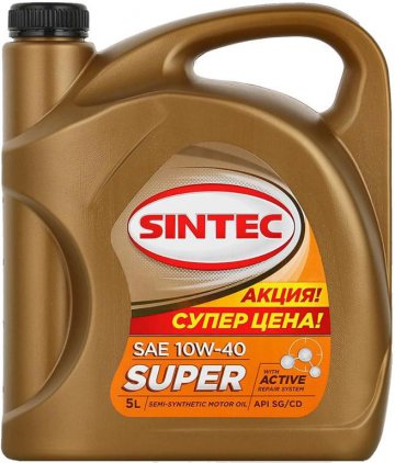 801895 - Масло моторное SINTEC SUPER 10W-40 API SG/CD -  5 л