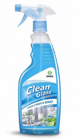 125247 - Очиститель стекол "Clean Glass" блеск стекол и зеркал (голубая лагуна) - 600 мл