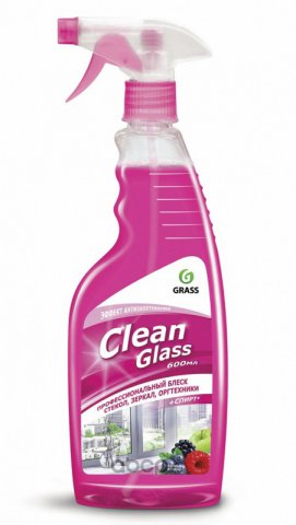125241 - Очиститель стекол "Clean Glass" блеск стекол и зеркал (лесные ягоды) - 600 мл