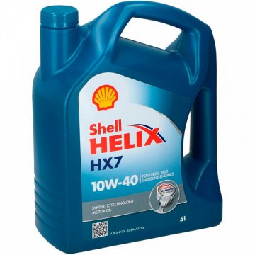 550053738 - Масло моторное Shell Helix HX7 10W40 -   5 л