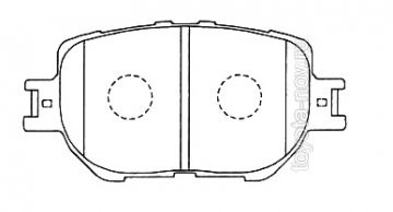 224567 - Колодки TOYOTA Mark X, Crown (2009-) передние