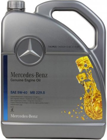 A000989860613AAEE - Масло моторное Mercedes-Benz 229.5 5W40 -  5 литров, производство Германия (A000989630813AAEW)