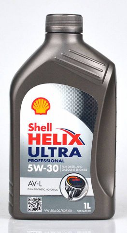 550048476 - Масло моторное Shell Helix Ultra Professional AV-L 5W-30 VOLKSWAGEN -  1 литр (VW 504/507)