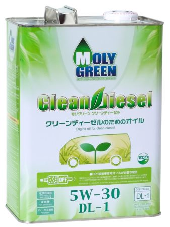 0470125 - Масло моторное Moly Green  CLEAN DIESEL DL-1 5W30 -  4 литра (c сажевым фильтром DPF)