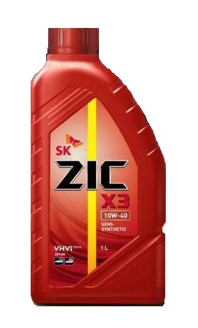 132040 - Масло моторное ZIC X3 10W40 полусинтетика - 1 литр