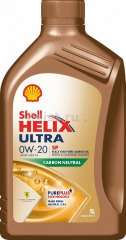 550063070 - Масло моторное Shell Helix Ultra 0W20 SP - 1 л.