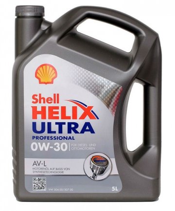 550046304 - Масло моторное Shell Helix Ultra Professional AV-L 0W30 C3 VOLKSVAGEN - 5 л.  ( VW 504.00/507.00)