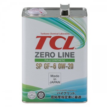 Z0040020SP - Масло моторное TCL Zero Line Fully Synthetic SP/GF-6 0W-20 - 4 л