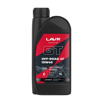 LN7723 - Моторное масло LAVR MOTO GT OFF ROAD 4T 10W-40 - 1 л