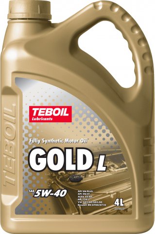 3475041 - Масло моторное синтетическое TEBOIL Gold L 5W40 A3/B4 - 4 л (завод SHELL)