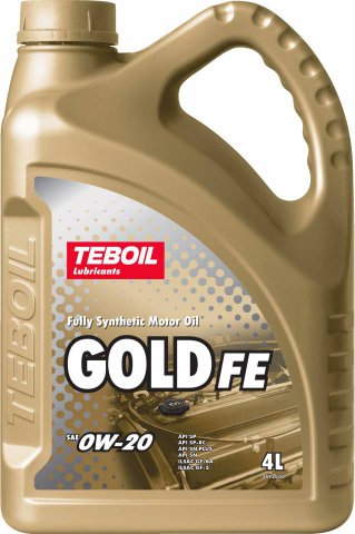 3468067 - Масло моторное синтетическое TEBOIL Gold FE 0W20 SP/GF-6A - 4 л (завод SHELL)