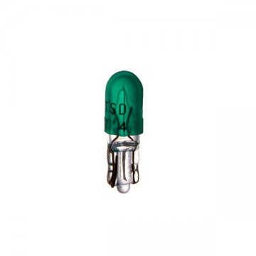 E1590 - Лампа дополнительного освещения 14V 100mA T5 (зеленый)
