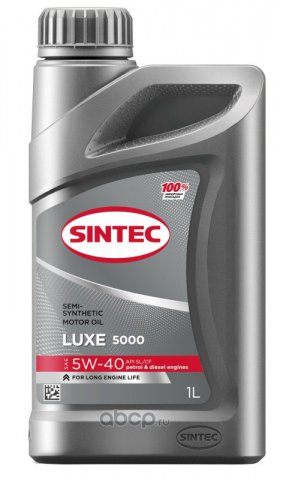 600236 - Масло моторное SINTEC  LUXE 5000 5W40 API SL/CF - 1 л