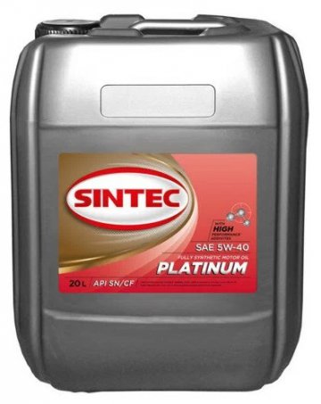 600140 - Масло моторное  SINTEC PLATINUM 7000 5W-40 API SN, ACEA A3/B4 -  20 л