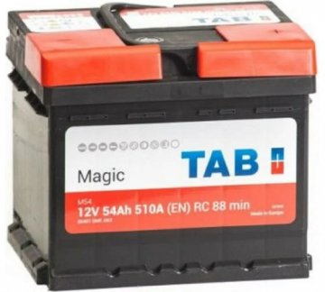 189054 - Аккумулятор TAB Magic 6СТ-54.0 о.п. 54Ah 510A, 207х175х175 низкий (-+)