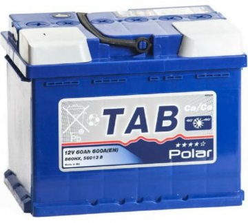 121160 - Аккумулятор TAB Polar 6СТ-60.1 п.п. 60Ah 600A, 242х175х190 (+-)