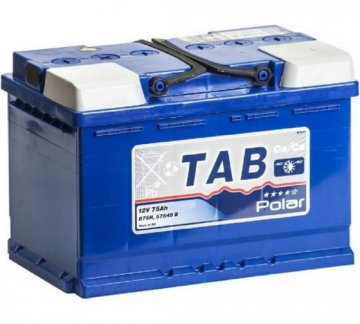 121075 - Аккумулятор TAB Polar 6СТ-75.0 о.п. 75Ah 700A, 278х175х190 (-+)