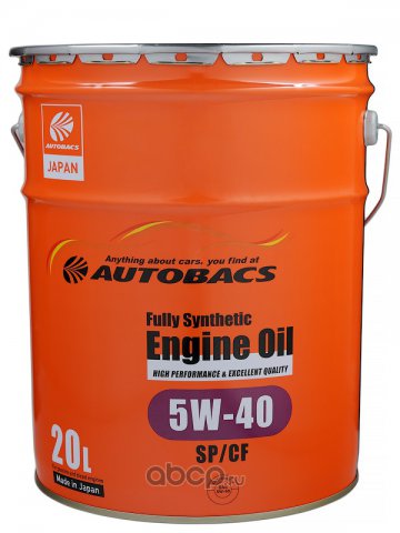 A00032243 - Масло моторное AUTOBACS ENGINE OIL FS 5W40 SP/CF -  20л