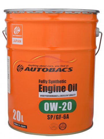 A00032231 - Масло моторное AUTOBACS ENGINE OIL FS 0W20 SP SP/GF-6A - 20л