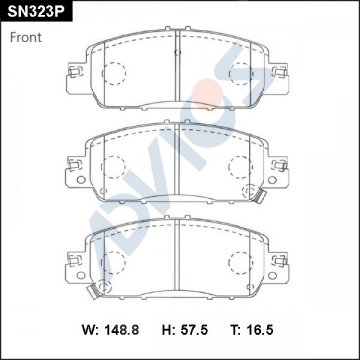 SN323P - Колодки HONDA Freed GB7 (2017-) передние