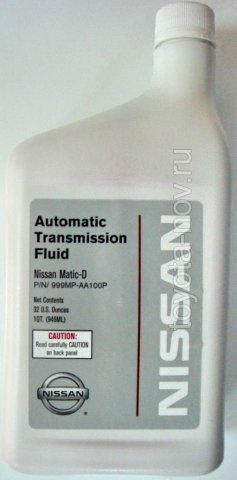 999MP-AA100-P - Жидкость для АКП Nissan ATF MATIC-D - 1 литр США