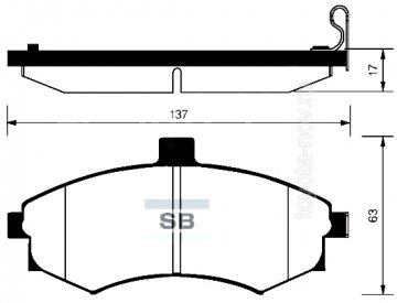 SP1152 - Колодки HYUNDAI Elantra, Matrix, Sonata (2002-2006) передние