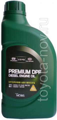 05200-00120 - Масло моторное HYUNDAI  5W30 C3 Premium DPF дизель - 1 литр