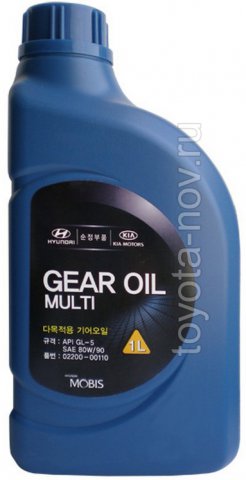 02200-00110 - Масло транcмиссионное HYUNDAI 80W90 GL-5 Gear Oil Multi - 1 литр
