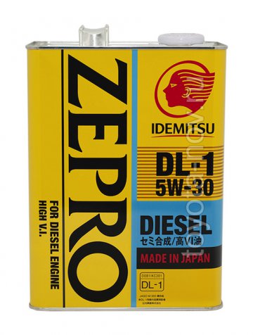 2156-004 - Масло моторное Idemitsu  ZEPRO DIESEL DL-1 5W30 -  4 литра (c сажевым фильтром DPF)