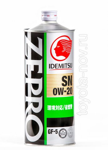 3583-001 - Масло моторное  Idemitsu  ZEPRO   ECO MEDALIST  0W20 SN/GF-5  1 литр СИНТЕТИКА энергосберегающее