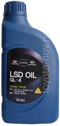 02100-00100 - Масло транcмиссионное HYUNDAI 85W90 LSD GL-4  - 1 литр