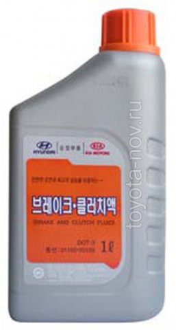 01100-00100 - Жидкость тормозная Hyundai DOT3 - 1 литр