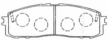 Колодки TOYOTA Crown (1983-1995) задние (GDB872S)
