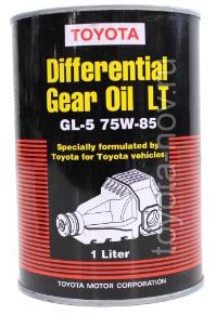 08885-02506 - Масло транcмиссионное Toyota Differential Gear LT 75W-85 GL-5 - 1 литр для дифференциалов LC200/LX570/LC150