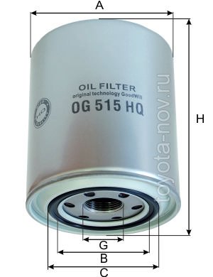 OG515HQ - Фильтр масляный