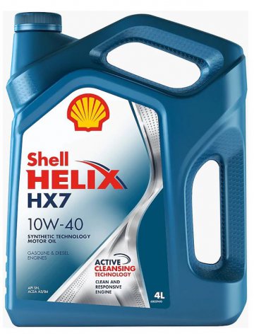 550022248 - Масло моторное Shell Helix HX7 10W40 -   4 л (550046360, 550051575)