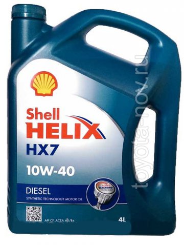 550021836 - Масло моторное Shell Helix HX7 Diesel 10W40 -  4 л (550046373)