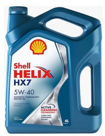 550040341 - Масло моторное Shell Helix HX7  5W40 -  4 л (550046366, 550051497)
