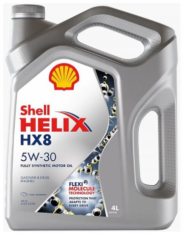 550040542 - Масло моторное Shell Helix Synthetic HX8 5W30 -  4 л (550046364, 550052835)
