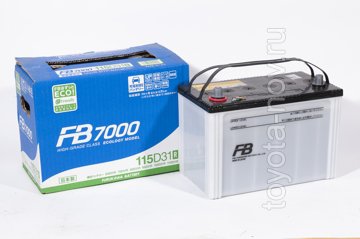 Аккумулятор FB 115D31R серия 7000, JAPAN-стандарт, 90Ah 900А  (+-)
