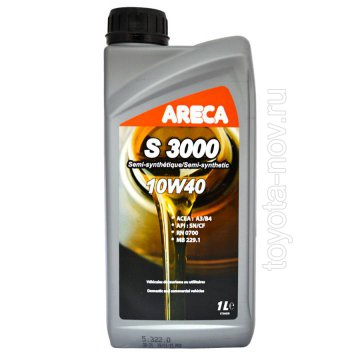 050889 - Масло моторное Areca 10W40 S3000 полусинтетика -   1 литр