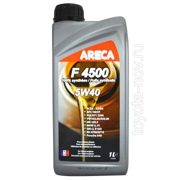 050908 - Масло моторное Areca  5W40 F4500 ESSENCE синтетика -  1 литр