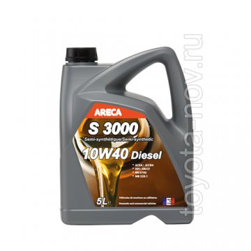 010604 - Масло моторное Areca 10W40 S3000 DIESEL полусинтетика -  5 литров