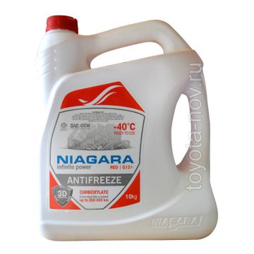 001001001012 - Антифриз NIAGARA   RED G12+ красный -40C -  10 литров