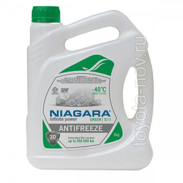 001001002011 - Антифриз NIAGARA  GREEN G11 зелёный -40C -   5 литров